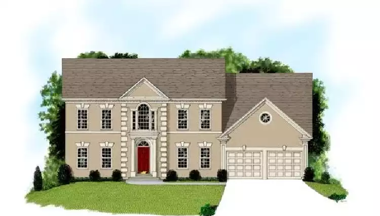 image of 2 story country house plan 7624